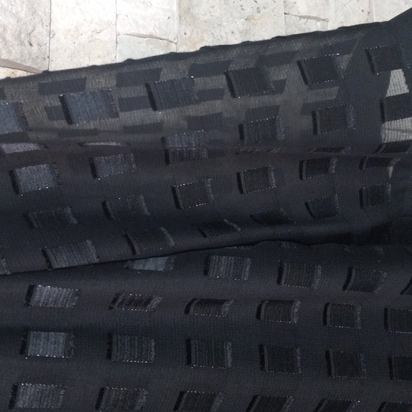 R&M Richards Karen Kwong Layered Top Open Jacket Black Size 16W - Picture 7 of 14